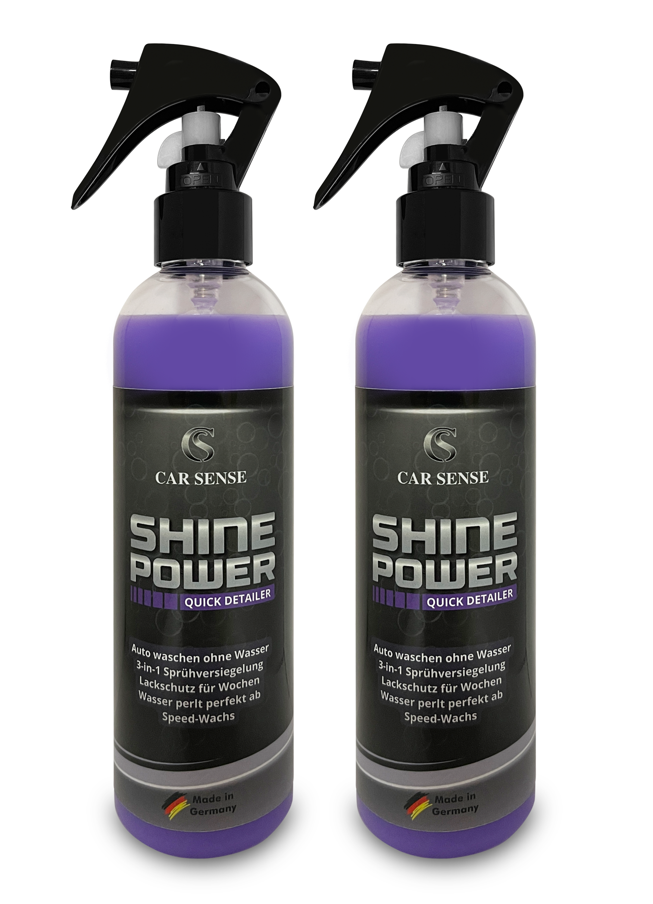 Car Sense Shine Power Quick Detailer Speed-Wachs 0,25L 3 in 1 Autolack-Reiniger